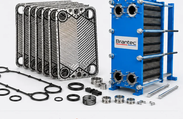 Brantec plate heat exchanger with replacement plates, gaskets and spare parts